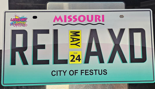 2024 Relaxn License Plate